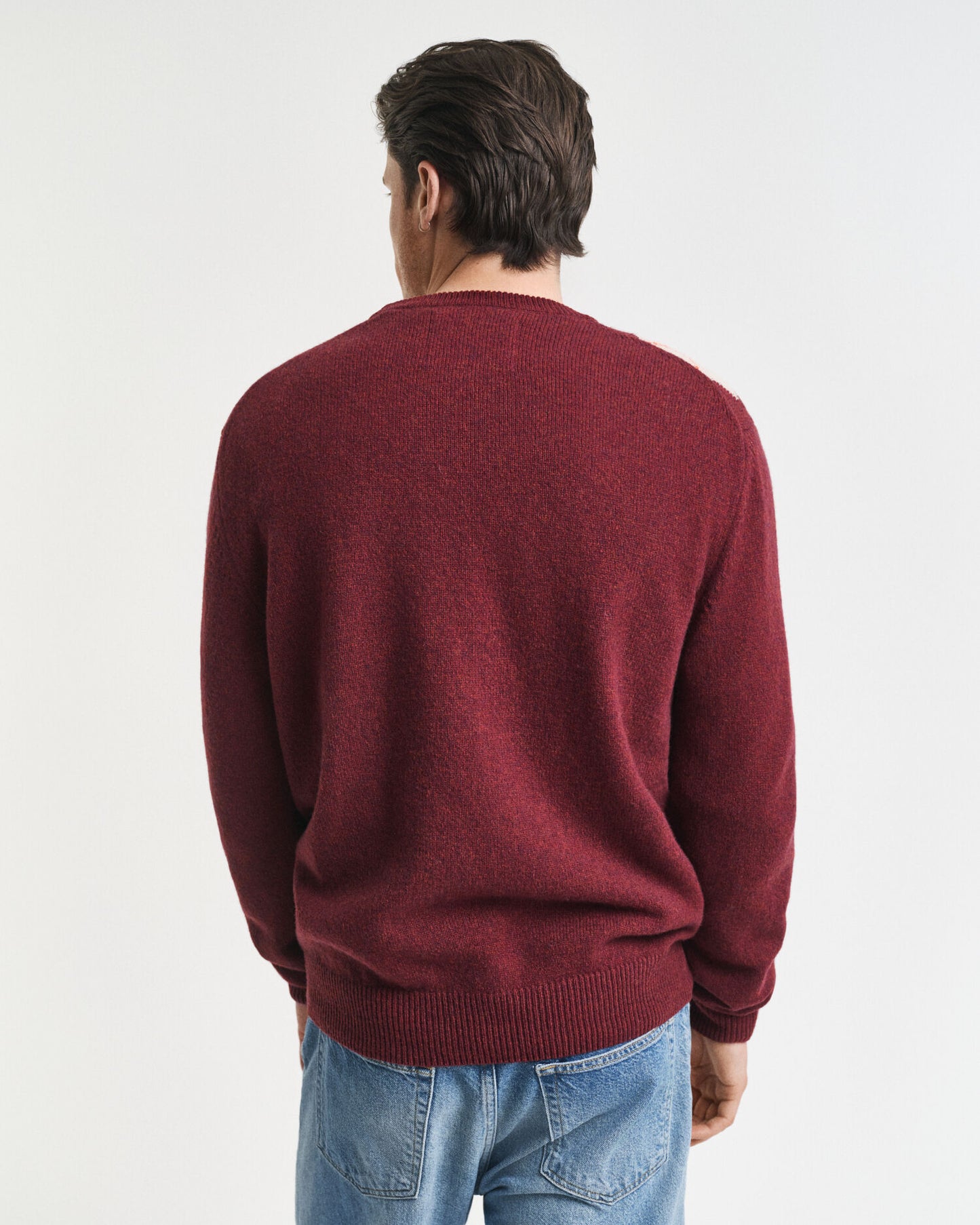 Argyle-Pullover mit Rundhalsausschnitt