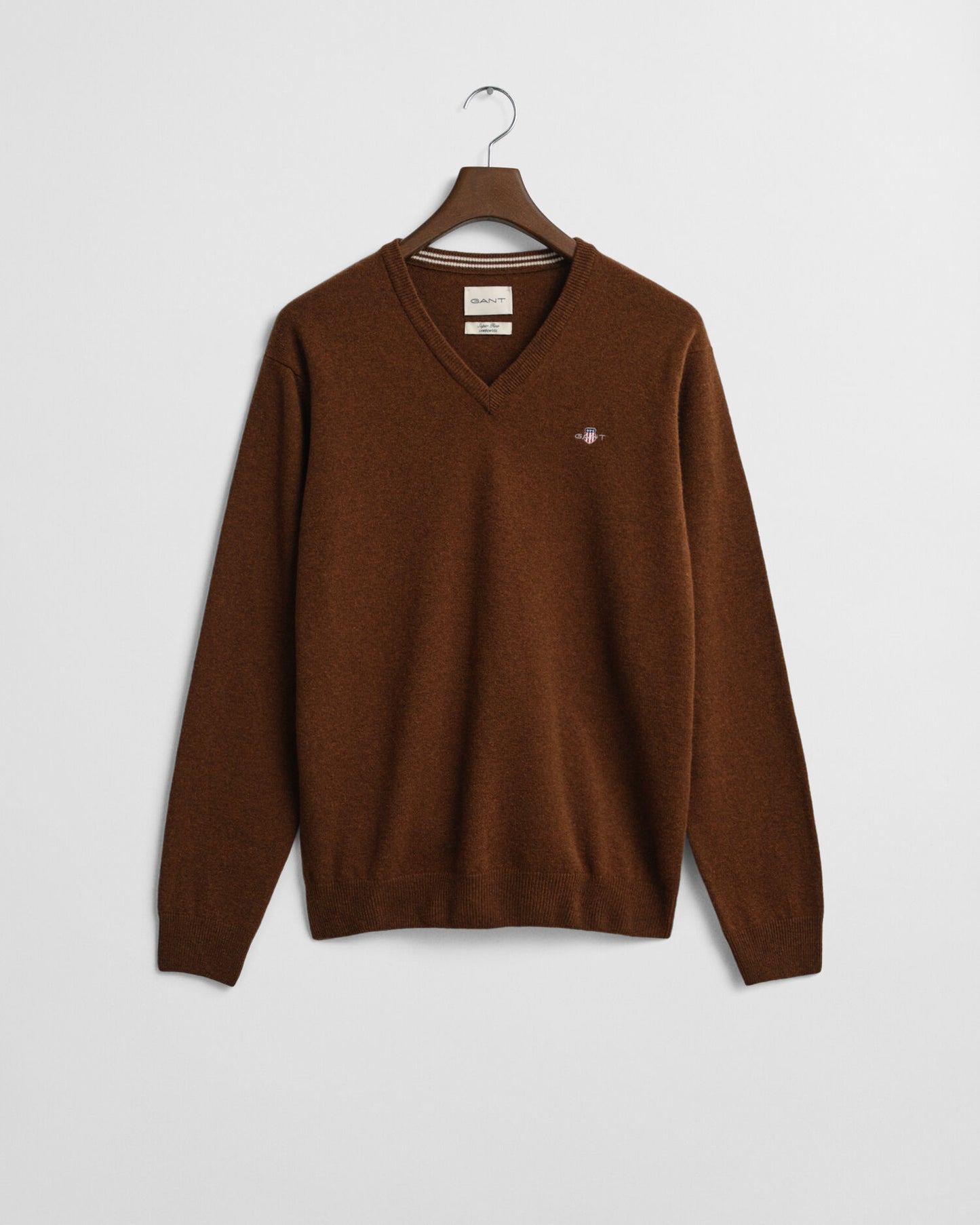 Feinste Lammlana-Pullover mit V-Ausschnitt