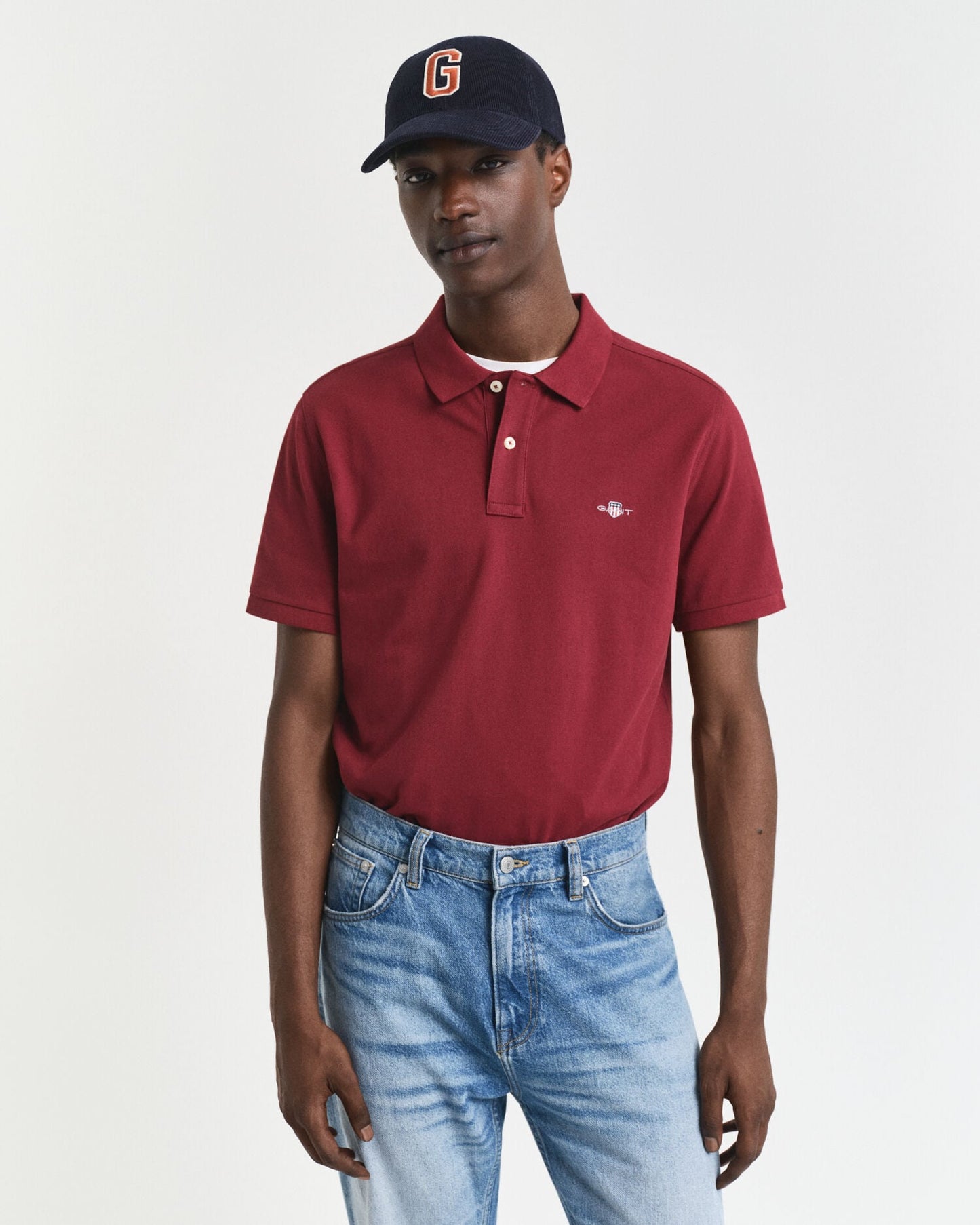 Regular Fit Polohemd aus Piqué mit Wappen