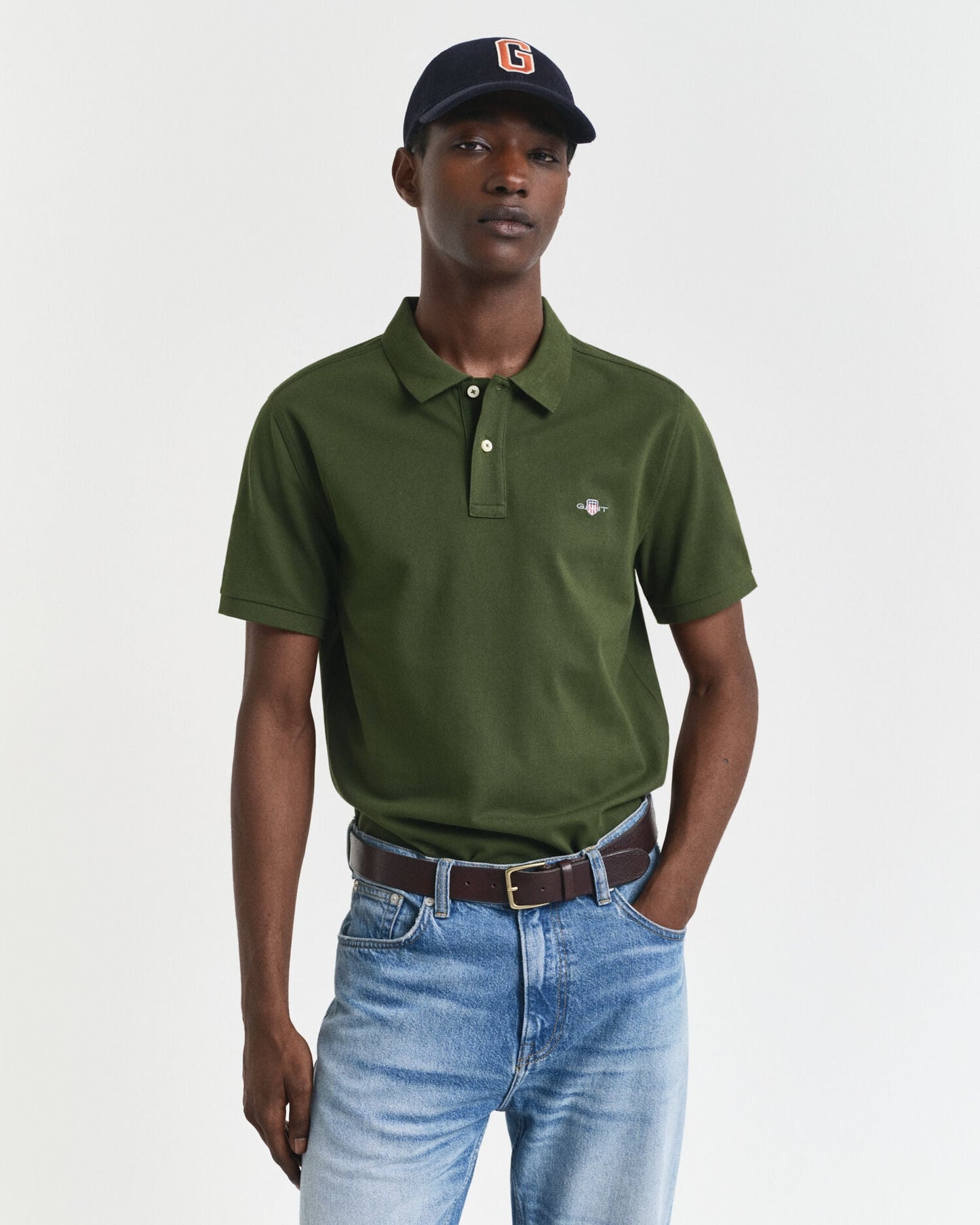 Regular Fit Shield Piqué-Poloshirt