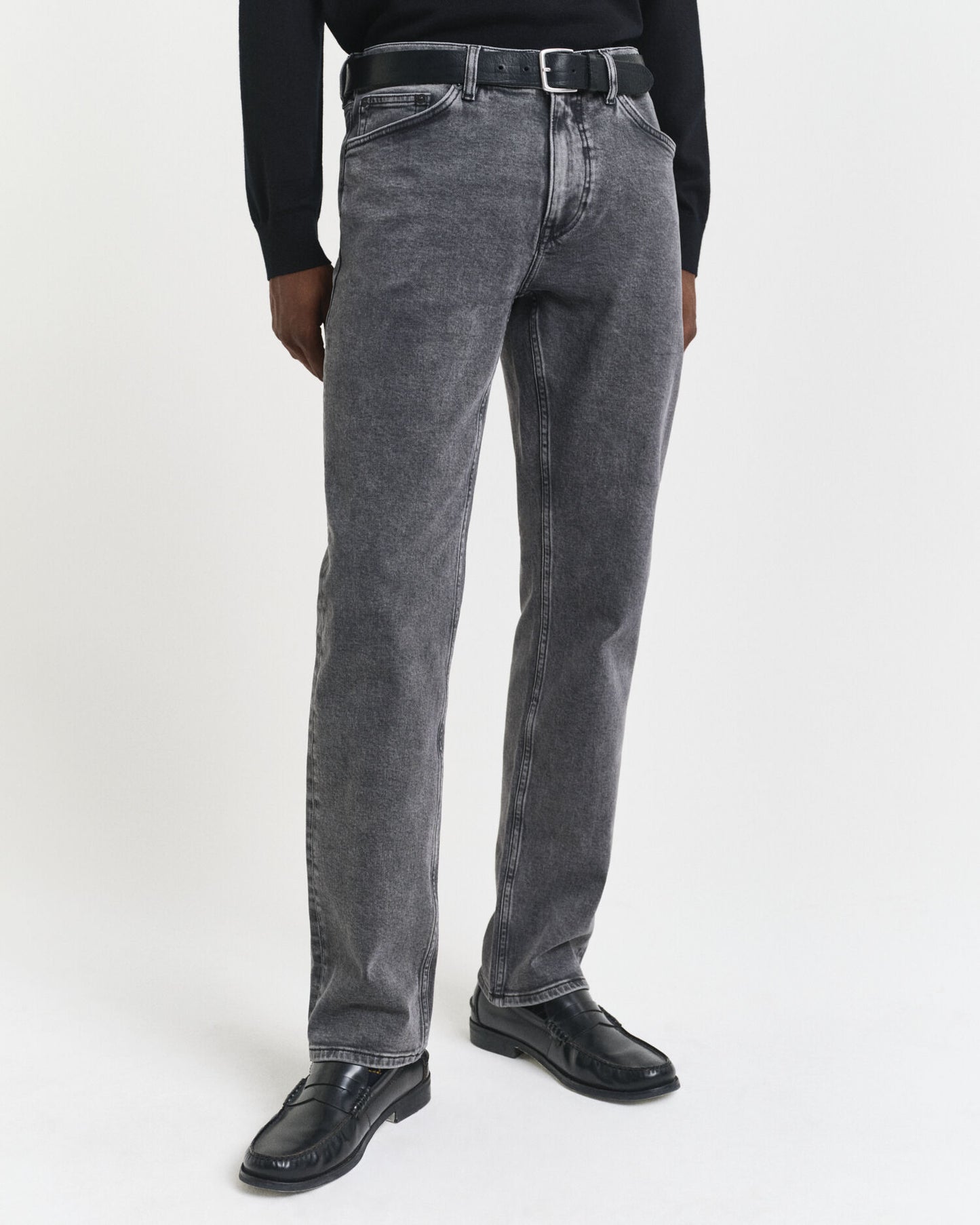 Regular Fit Jeans in Black Wash