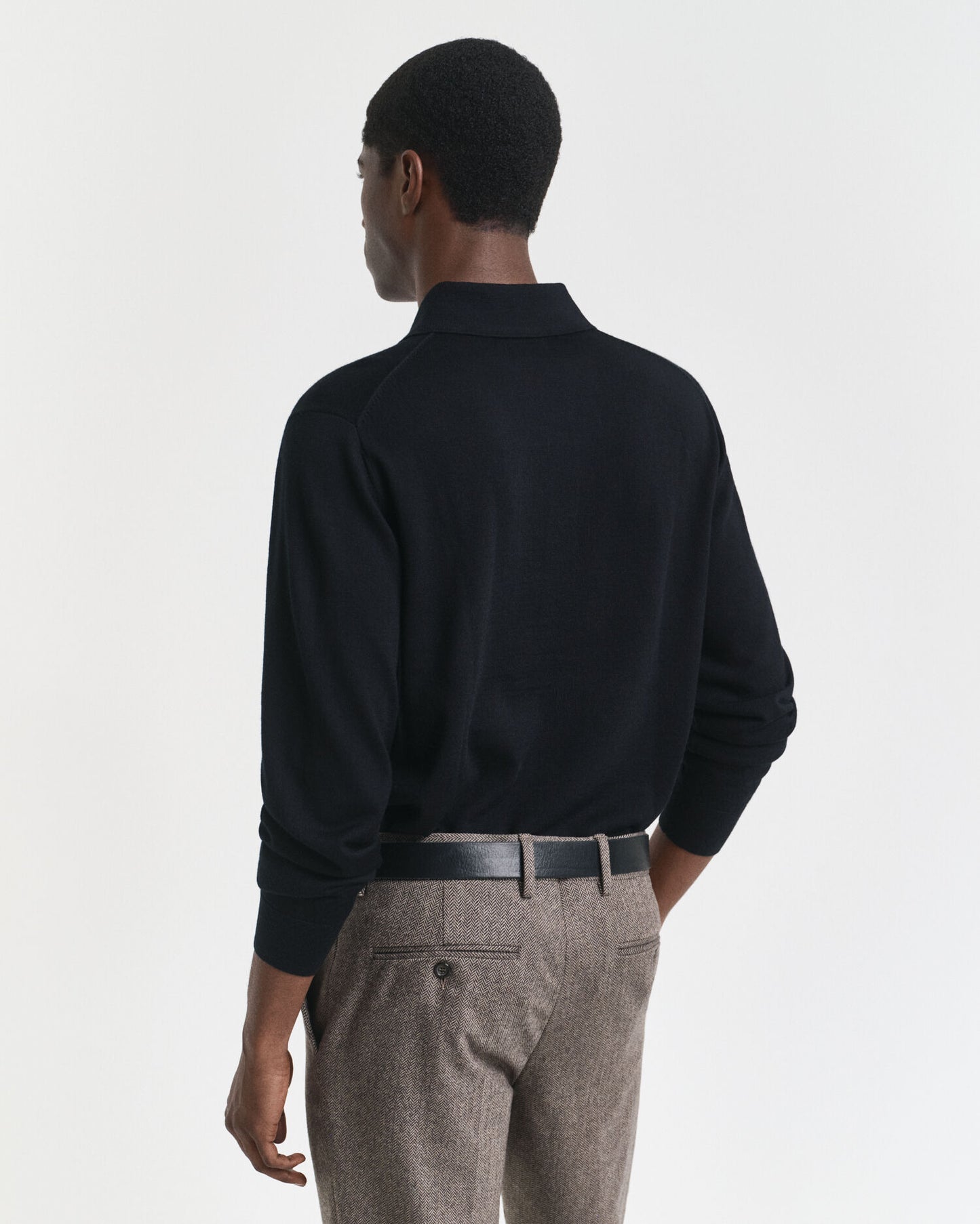 Polo en laine mérinos extra fine