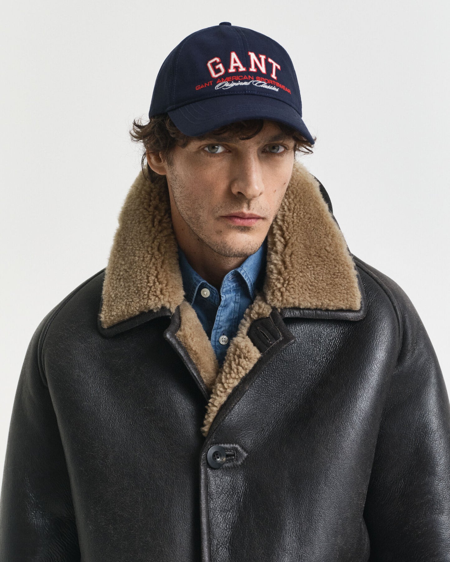 Casquette en sergé de coton avec motif graphique
