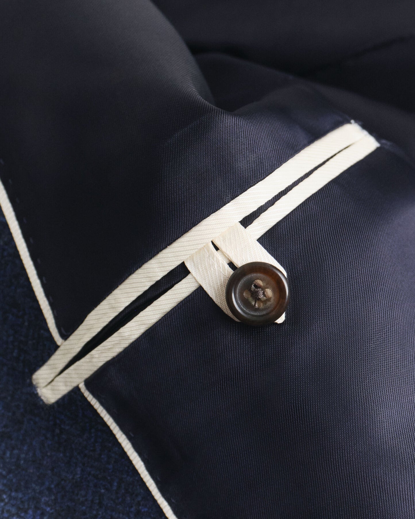 Veste de costume ajustée en flanelle à chevrons