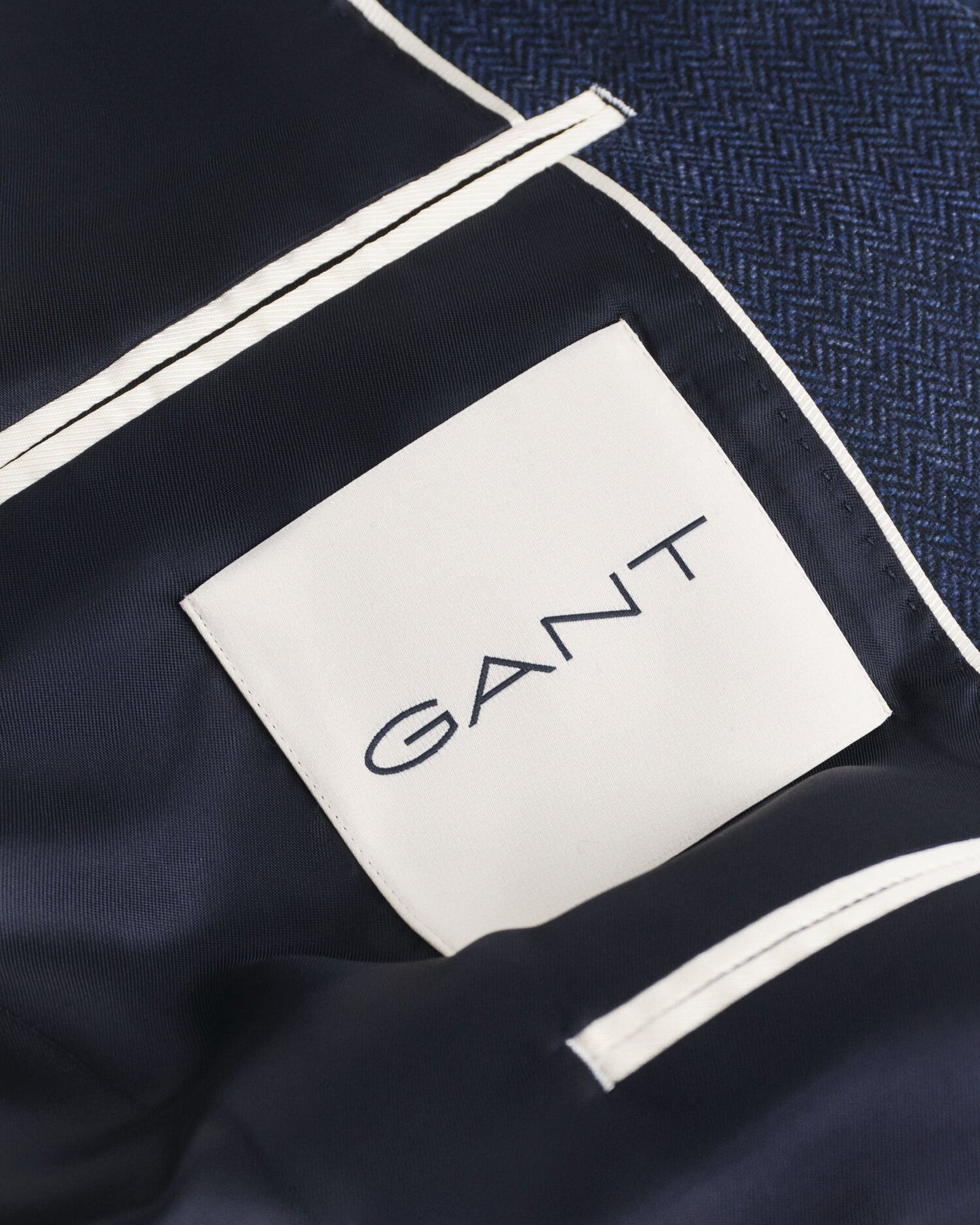 Veste de costume ajustée en flanelle à chevrons