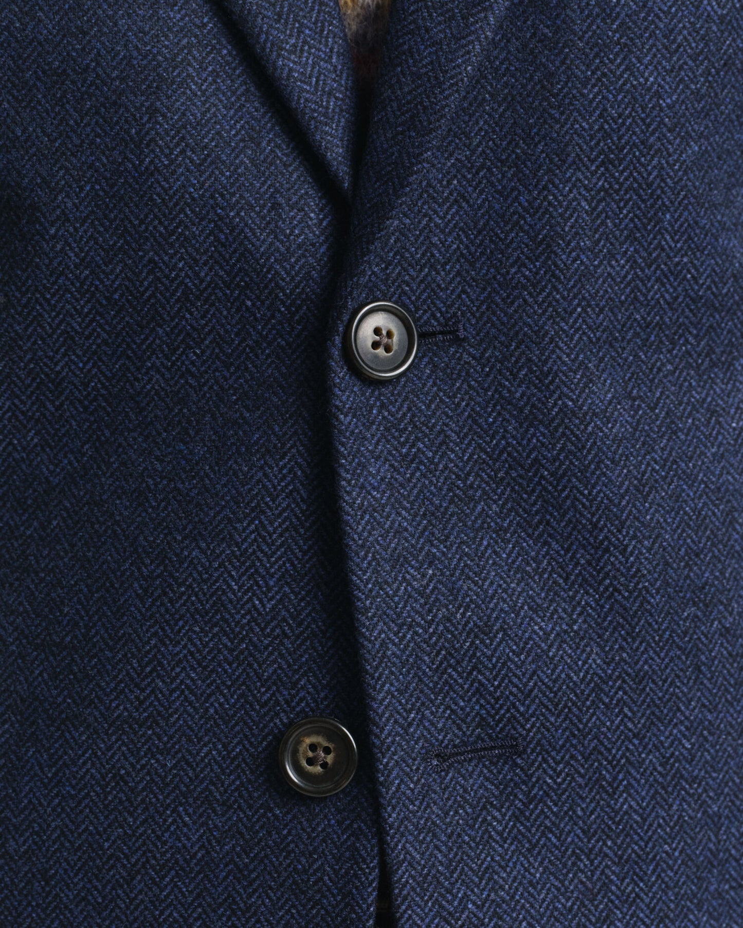 Veste de costume ajustée en flanelle à chevrons