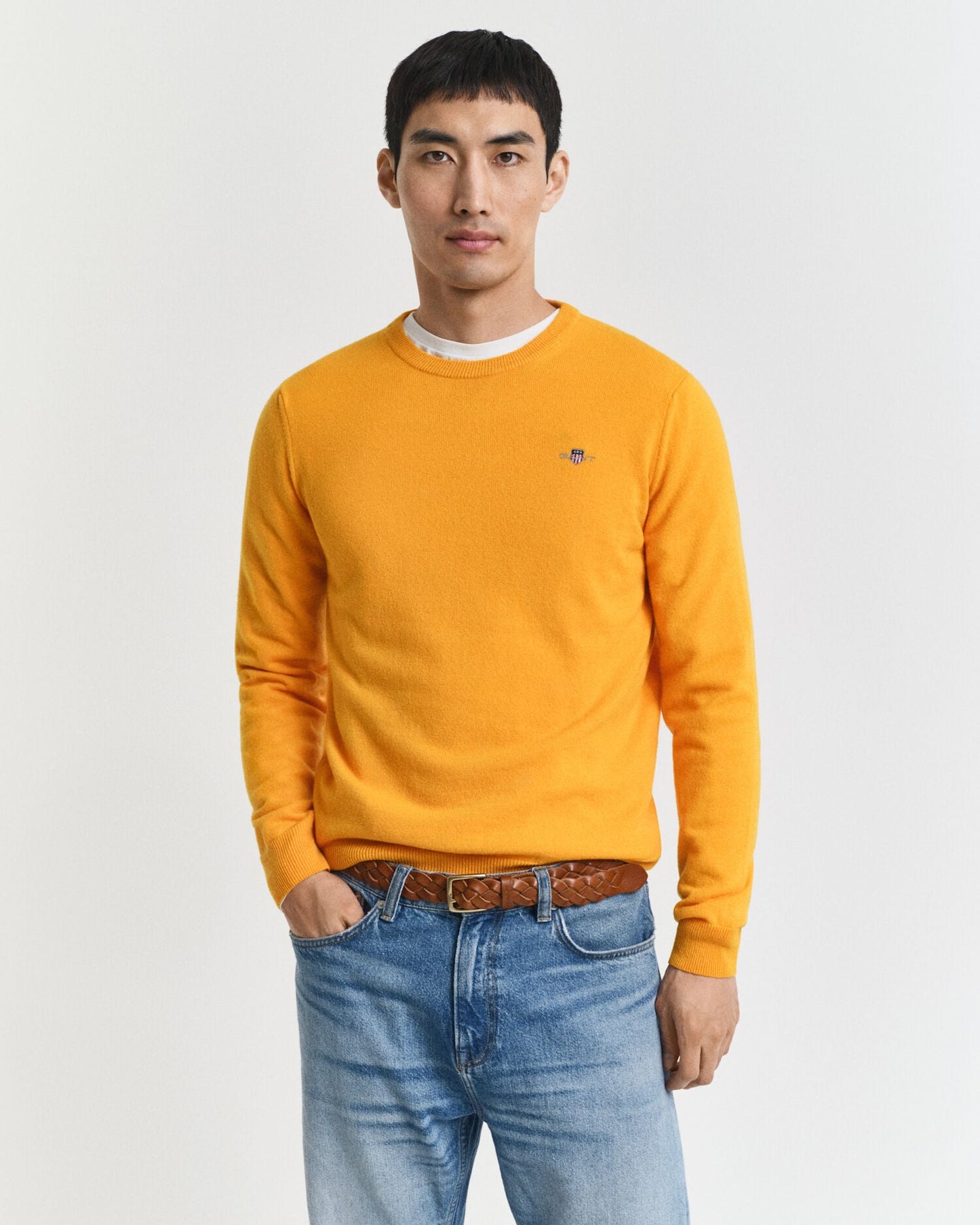 Pull ras du cou en lambswool superfine