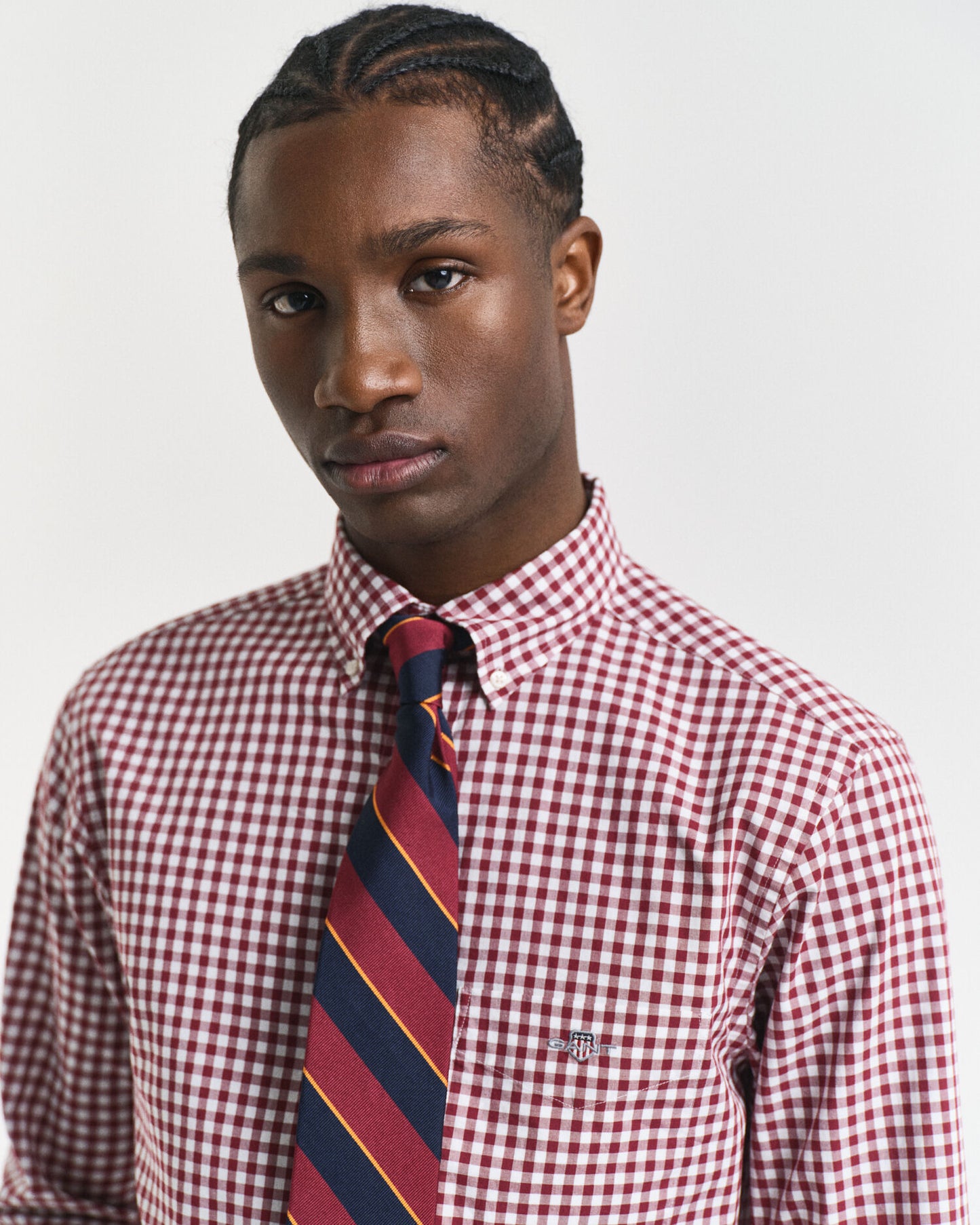 Regular Fit Klassisches Gingham Popelinehemd