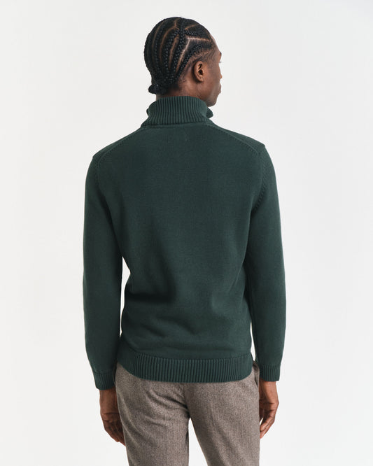 Pull décontracté en coton demi-zip