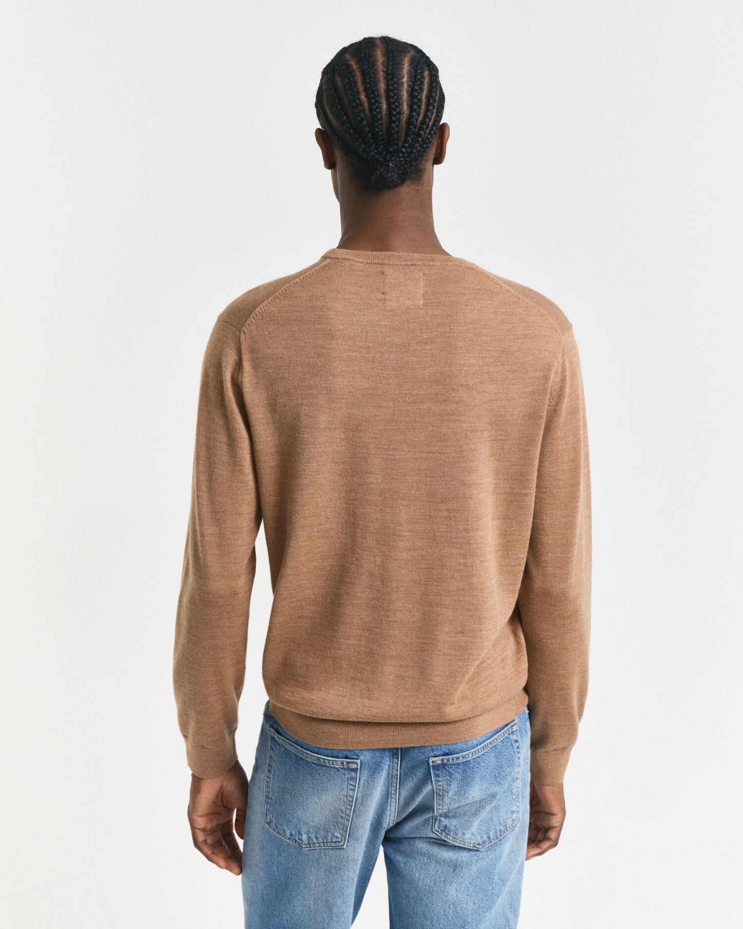 Pullover aus extrafeiner Merinowolle mit Rundhalsausschnitt