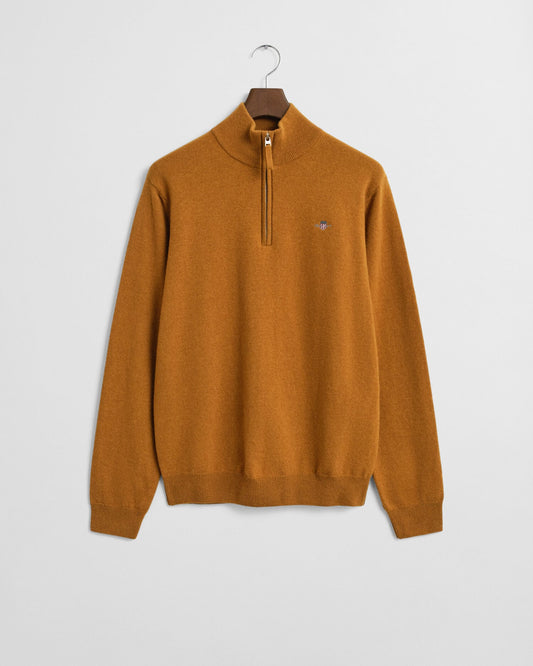 Pull en demi-zip en lambswool superfine