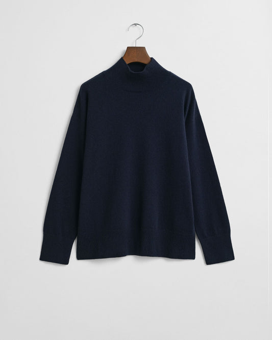 Pull à col roulé en laine d'agneau superfine