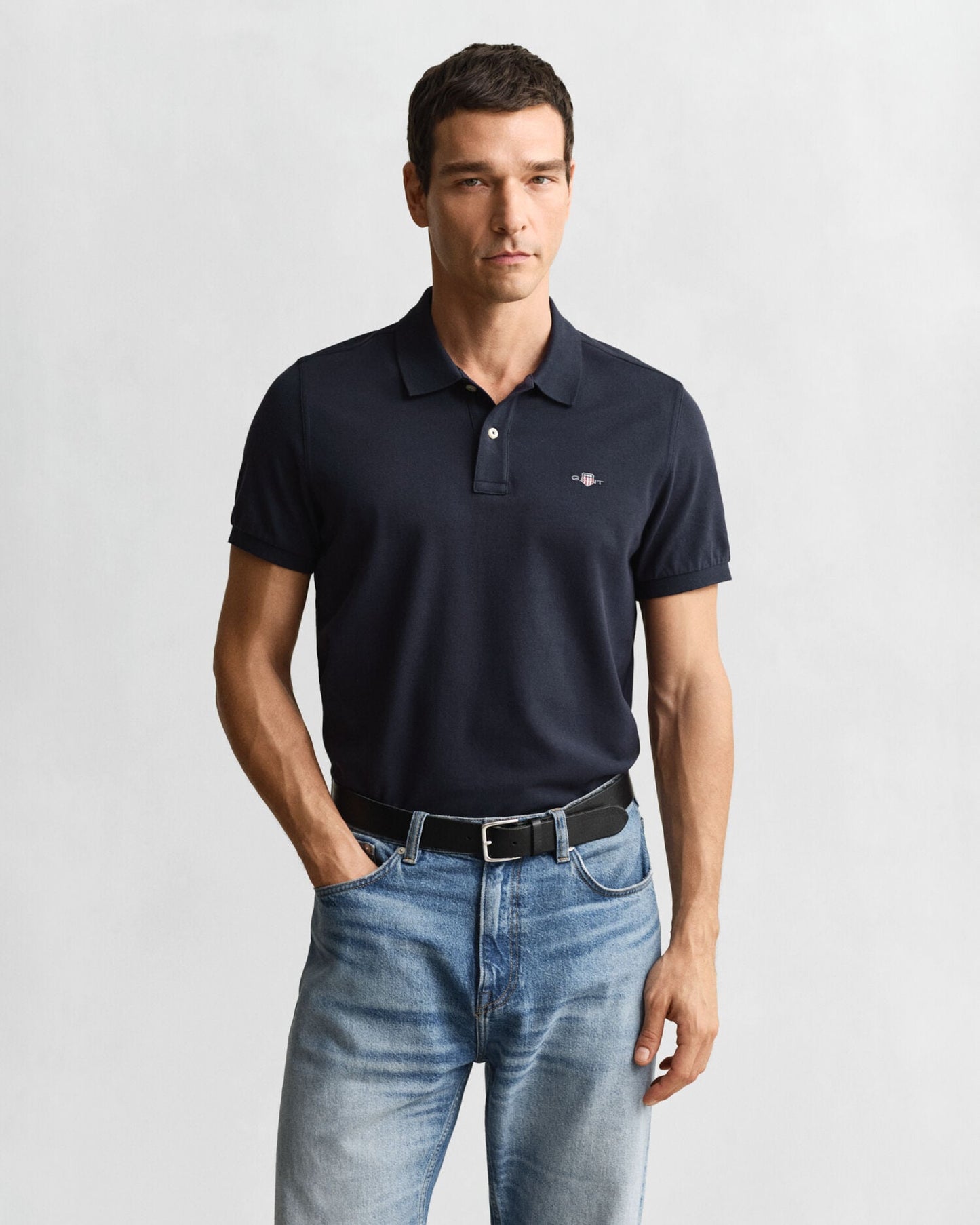Regular Fit Shield Piqué-Poloshirt